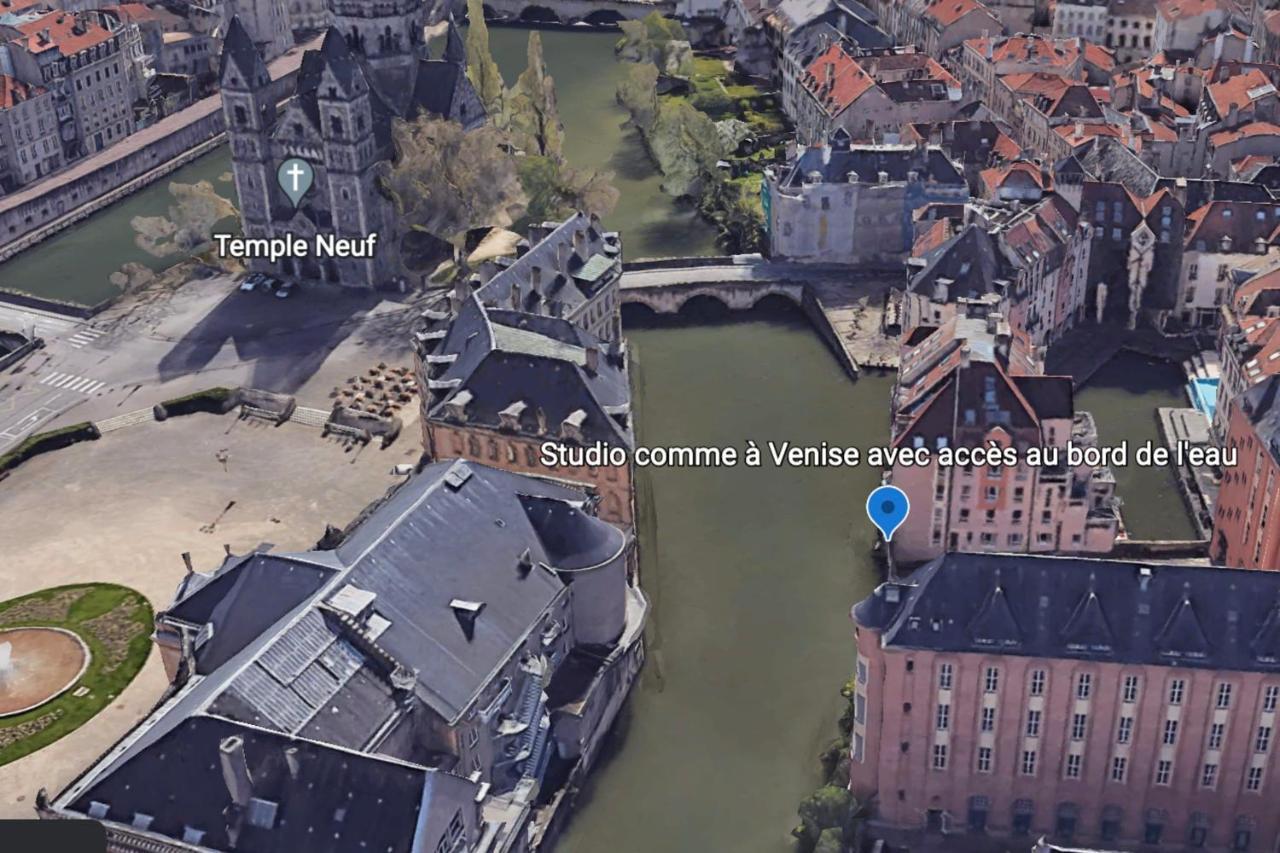 Romantique "Comme A Venise" Au Bord De L'Eau Avec Parking Metz Exterior photo